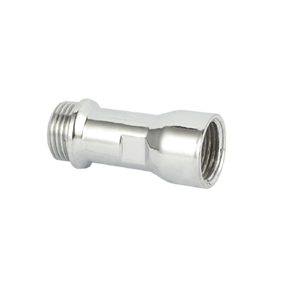 1/2*1/2 pulgadas de latón extensión ajuste cromado ajuste de hardware de latón válvula