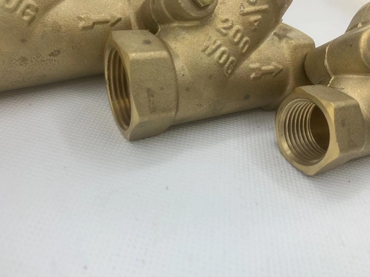 Tubo de alta presión duradero de latón niquelado México tipo Y filtro válvula de desagüe de globo para agua
