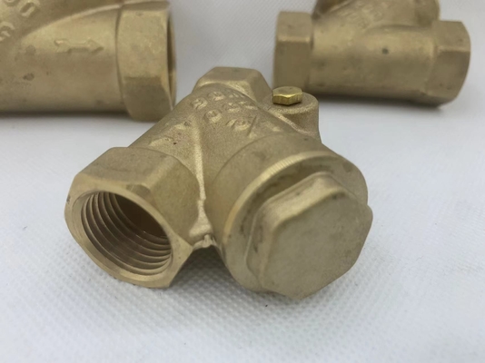 Tubo de alta presión duradero de latón niquelado México tipo Y filtro válvula de desagüe de globo para agua