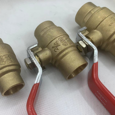 México venta caliente 1/2 pulgadas de gas femenino roscado forjado de latón válvula de bola totalmente soldada