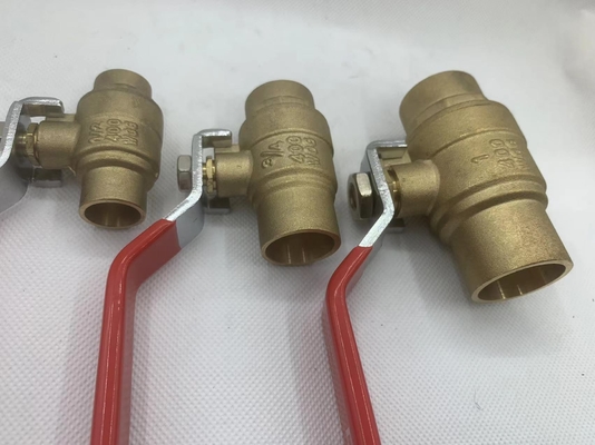 México venta caliente 1/2 pulgadas de gas femenino roscado forjado de latón válvula de bola totalmente soldada