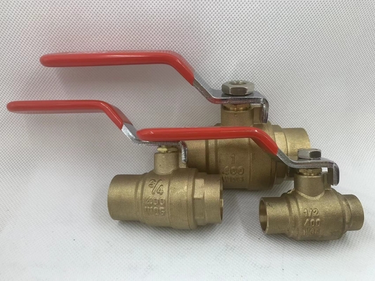México venta caliente 1/2 pulgadas de gas femenino roscado forjado de latón válvula de bola totalmente soldada