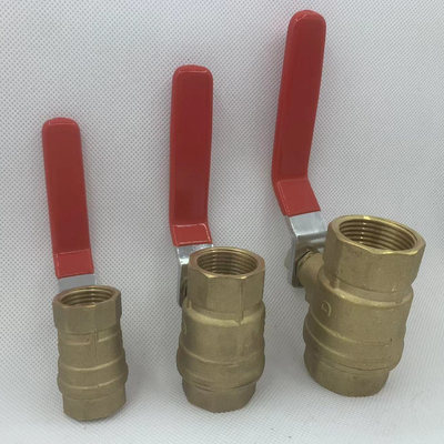 válvula de bolas motorizada de fundición de latón de fábrica de yuhuan con control manual