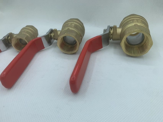 válvula de bolas motorizada de fundición de latón de fábrica de yuhuan con control manual