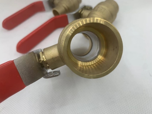 válvula de bolas motorizada de fundición de latón de fábrica de yuhuan con control manual