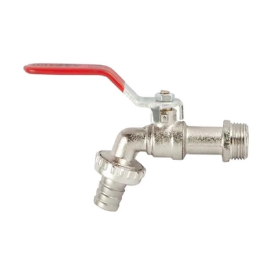 Grifo de agua de latón para lavadora cromado