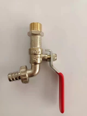Grifo de agua de latón para lavadora cromado