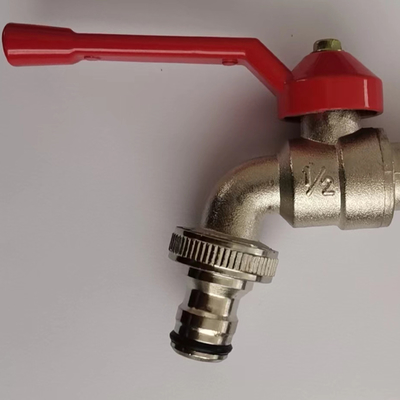 Grifo de agua de latón para lavadora cromado
