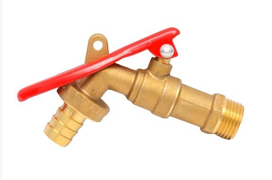 Lavadora bibcock con llave de agua rápida boquilla 1/2 refrigeración única grifo de cobre completo