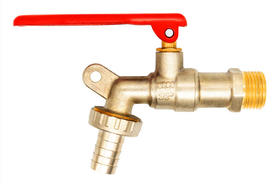 Lavadora bibcock con llave de agua rápida boquilla 1/2 refrigeración única grifo de cobre completo