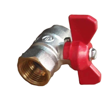 vávula de bola del cobre de la vávula de bola de la manija de la mariposa 1/2inch Dn15-Dn50 para el gas