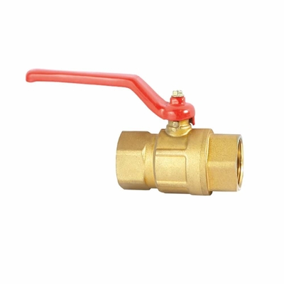 Pulgada del ODM OBM el 1/2 del OEM - temperatura normal roscada de cobre amarillo de la vávula de bola de 4 pulgadas