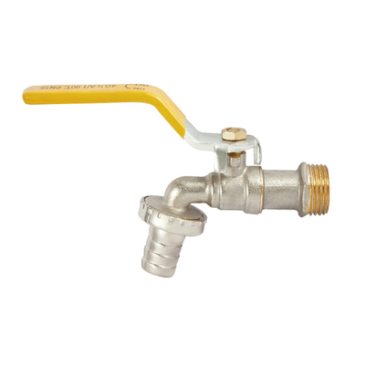 lleve el gallo de cobre amarillo Mini Washing Machine Bib Cock de la boca de la resistencia antioxidante