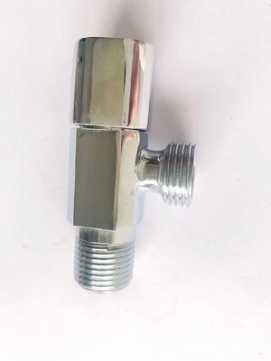 El OEM Chrome plateó la válvula de ángulo de cobre amarillo salida anti de la válvula de ángulo de 3/4 pulgada