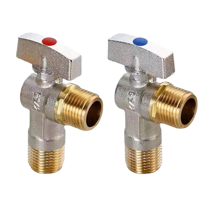 Válvula de ángulo del triángulo de la válvula de ángulo de la fontanería de la seguridad DN20-NPT 1/2inch