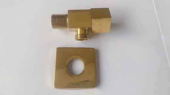 Válvula de ángulo de cobre amarillo de la agua fría de OBM