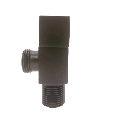Válvula de ángulo de cobre amarillo antiusura 3/8inch por tiempo de la larga vida de la boca del agua de retrete