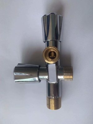 1/2Inch cromó la válvula de ángulo del servicio de la válvula de parada del ángulo del fregadero