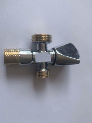 1/2Inch cromó la válvula de ángulo del servicio de la válvula de parada del ángulo del fregadero