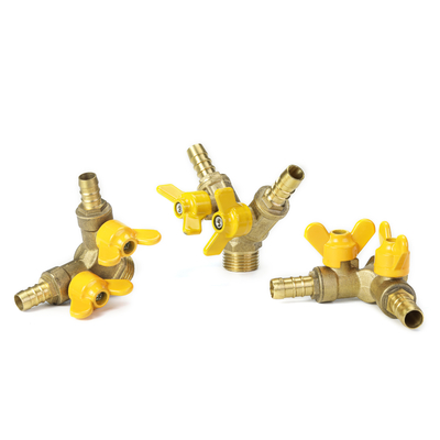 la válvula de gas manual doble de la válvula de gas de la mariposa de 12m m -108mm lleva la resistencia