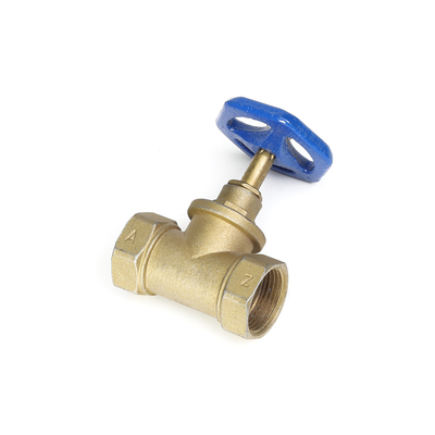 lleve la válvula de parada del cobre de la válvula de parada del abastecimiento de agua de la resistencia 1/2inch