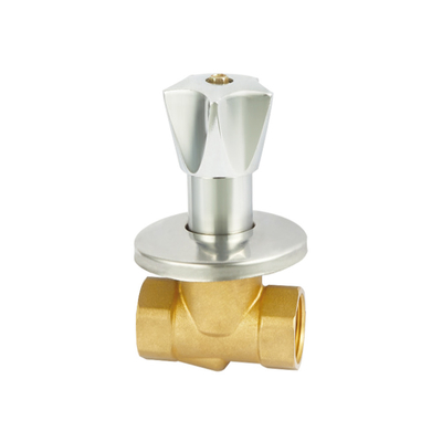 Resistencia de desgaste de cobre amarillo de la válvula de parada de la pulgada normal de la temperatura 1/2-6