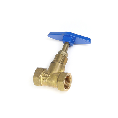 Galjanoplastia de pulido 3/4&quot; manual de cobre amarillo de la válvula de parada para el sistema de fontanería
