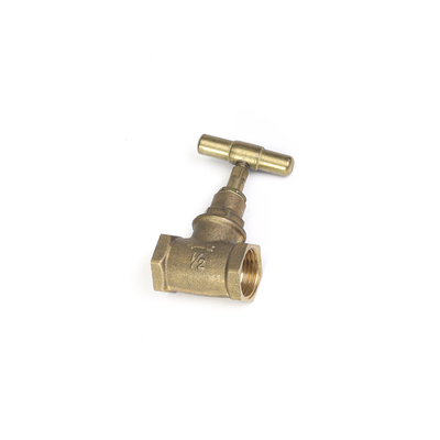 Galjanoplastia de pulido 3/4&quot; manual de cobre amarillo de la válvula de parada para el sistema de fontanería