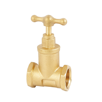 El 1/2” la válvula de parada de cobre amarillo del ángulo de la vuelta de X 3/8&quot; 1/4 DN20-NPT roscó