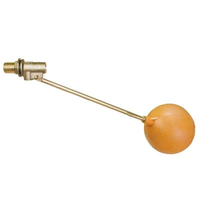 MNPT vávula de bola de cobre amarillo de flotador de la conexión el 1/2” con el gallo plástico de la presión baja