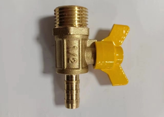 1 2 válvula de bolas de latón forjado temperatura normal para el gas de petróleo agua