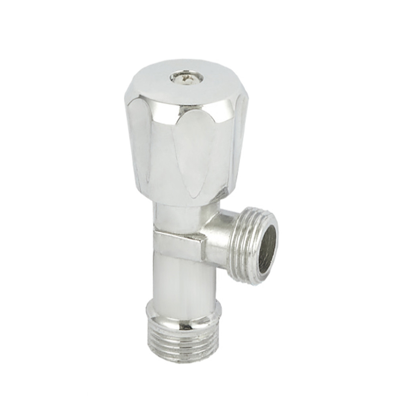 Mini Firmer Ms Angle Valve de cobre amarillo 90 puerto de la válvula de ángulo del grado 15m m pulió