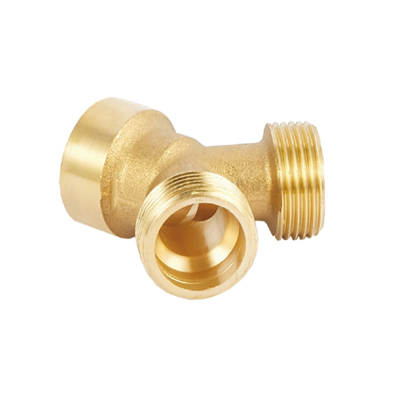 Resistencia a la corrosión de cobre amarillo del conector de Pex de tuberías de la manera de cobre amarillo ligera de las instalaciones 3