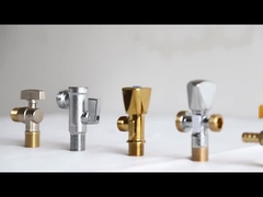 ODM de cobre amarillo OBM del OEM de la válvula de parada del ángulo de la rotación manual de 90 grados