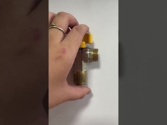 Válvula de ángulo de latón con mango de zinc para uso industrial